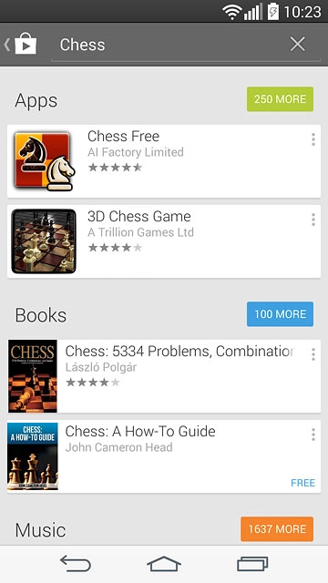 Press the required app.