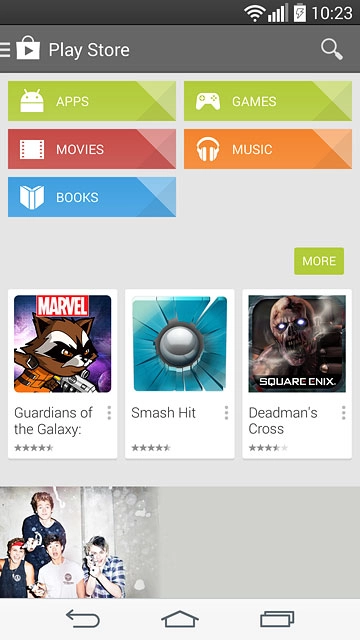 To search by name:Press the search icon.