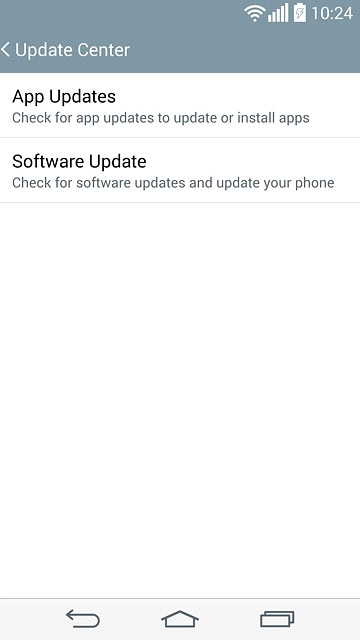 Press Software Update.