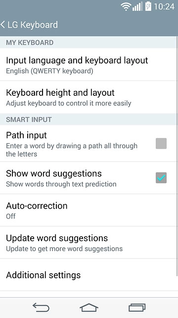 Press Input language and keyboard layout.