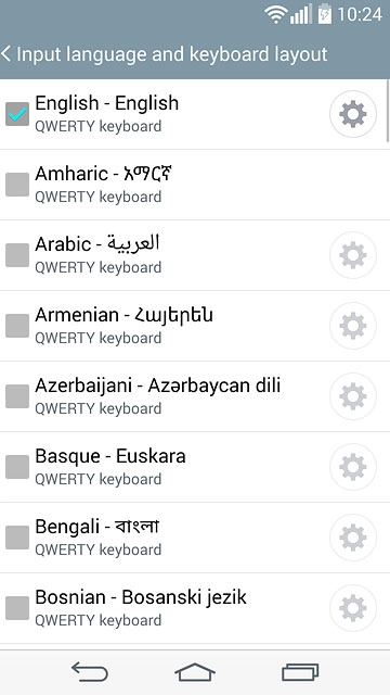 Press the required languages to select them.