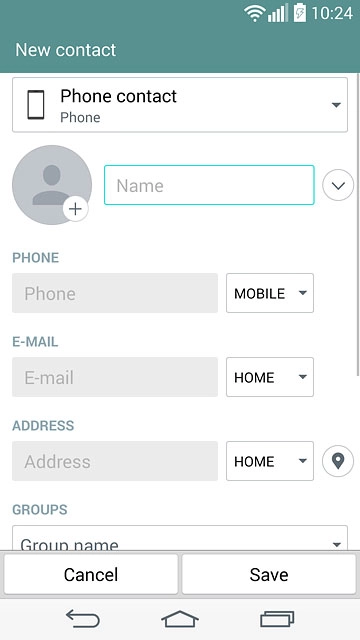 Press the drop down list below 