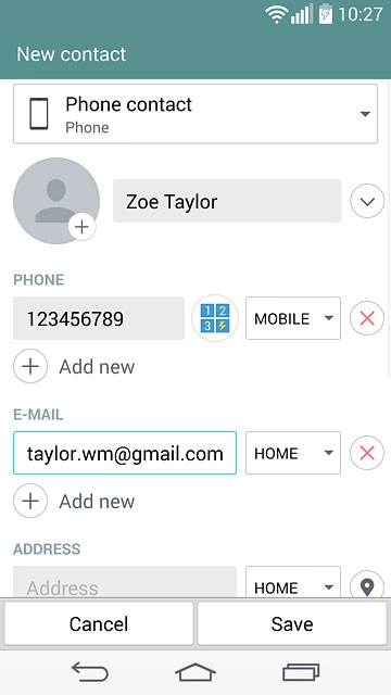 Press the picture icon.