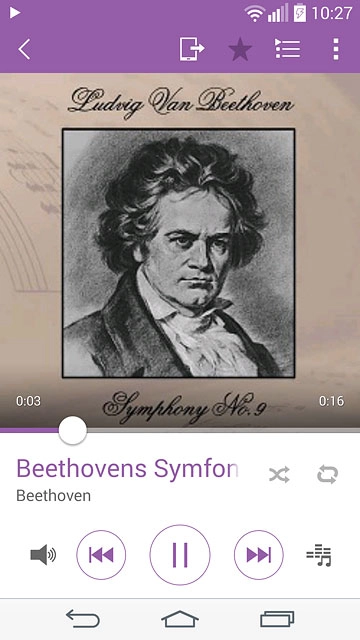 Press the repeat icon the necessary number of times to select the required setting.