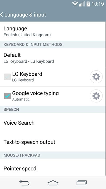 Press the home icon to return to the home screen.
