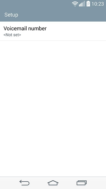 Press the home icon to return to the home screen.