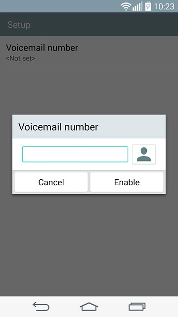 Key in +61414121121 and press Enable.