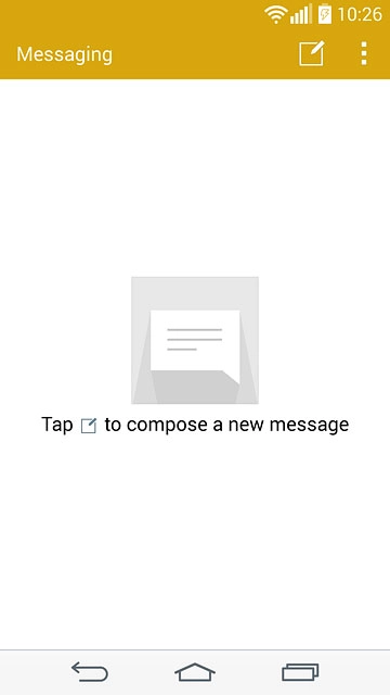 Press the menu icon.