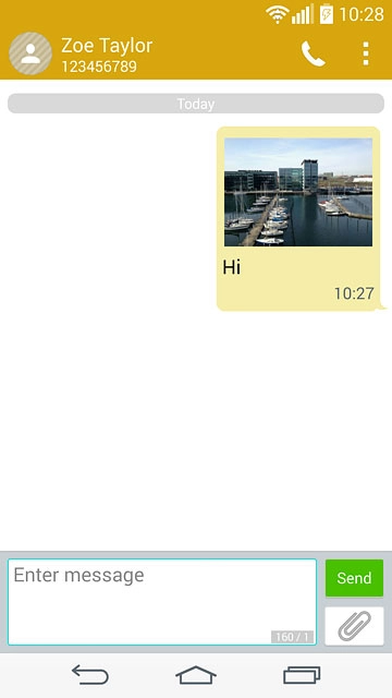 Press the home icon to return to the home screen.