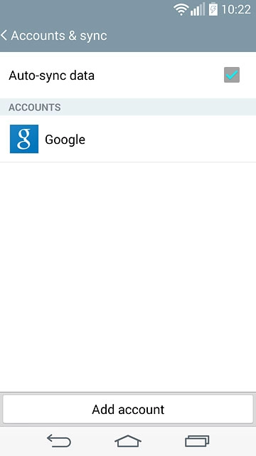 Press the home icon to return to the home screen.