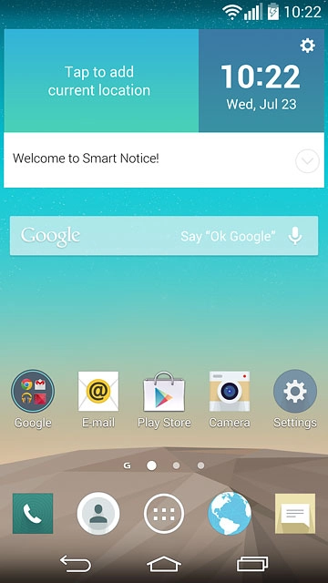 Press the contacts icon.