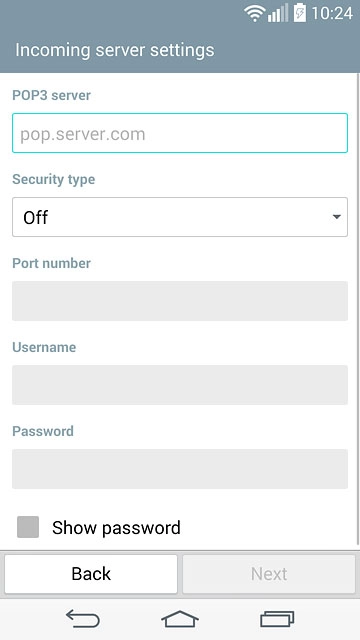 Press the field below 