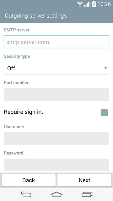 Press the field below 