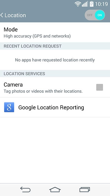 Press Mode.Proceed to step 3.If you turn off the function:Proceed to step 4.