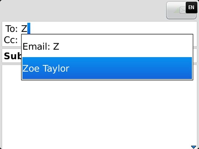 Key in the first letters of the required contact.Matching contacts are displayed.Press the required contact.