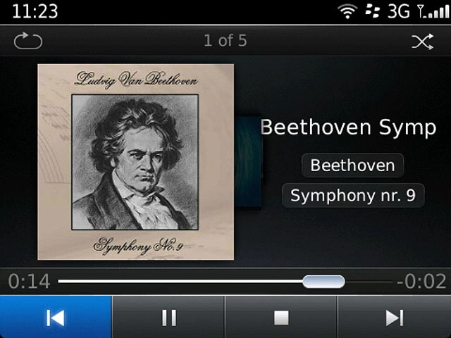 To go to the previous audio file:Press arrow left twice.