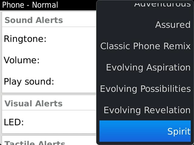 Press the required ring tone.