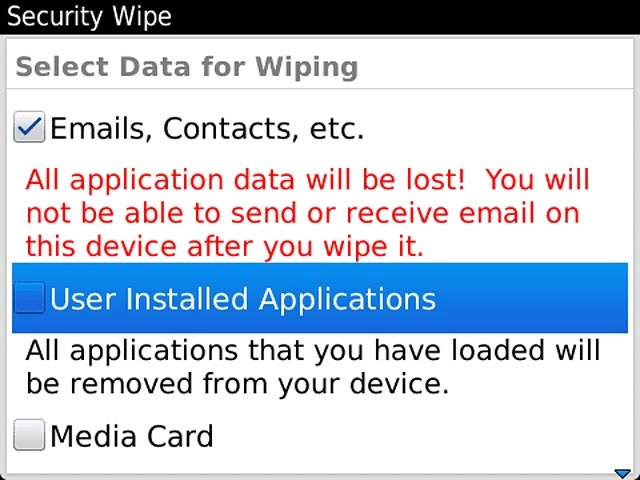 User Installed Applications