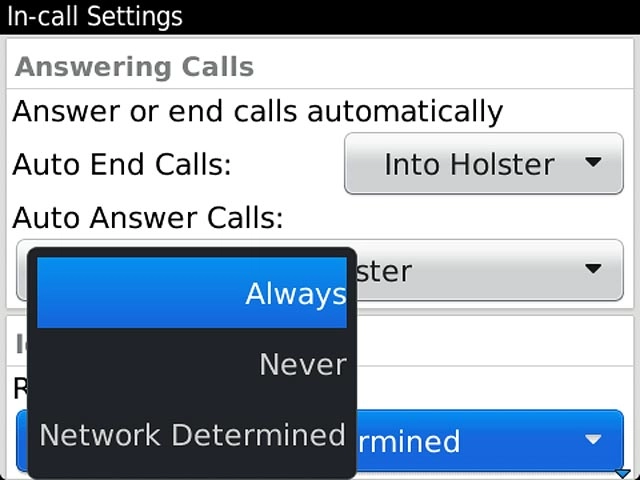 Press Always or Never.