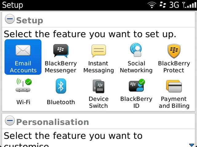 Press Email Accounts.
