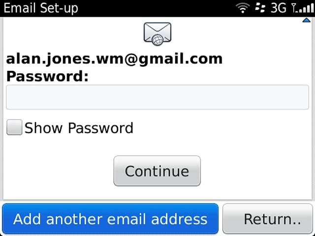 Press Add another email address.