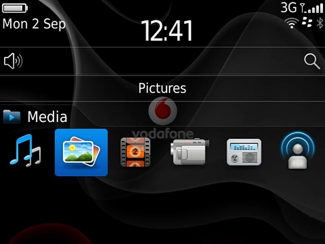 Press Pictures or Videos.Go to the required folder.