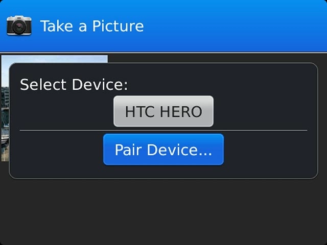 If you select Pair Device...: