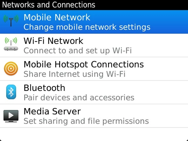 Press Mobile Network.