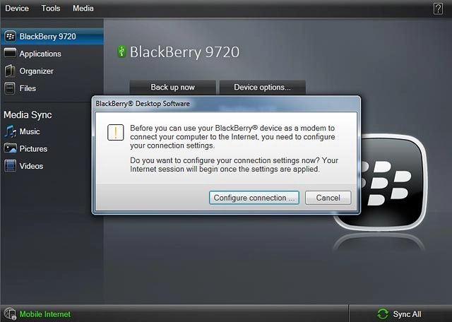 Click Configure connection ....