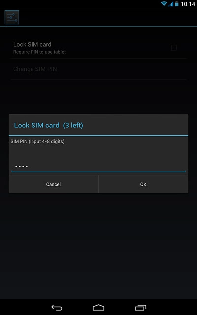 Key in your PIN and press OK.