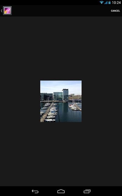 Go to the required folder.Press the required picture.