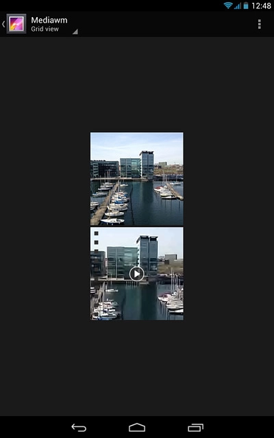 Go to the required folder.Press and hold the required file.