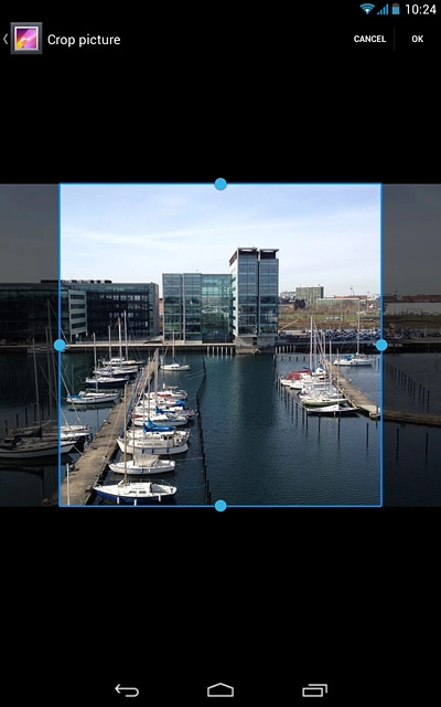 Drag the frame to the required position to select the required detail.
