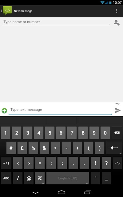 Press the required numbers or the required symbols.