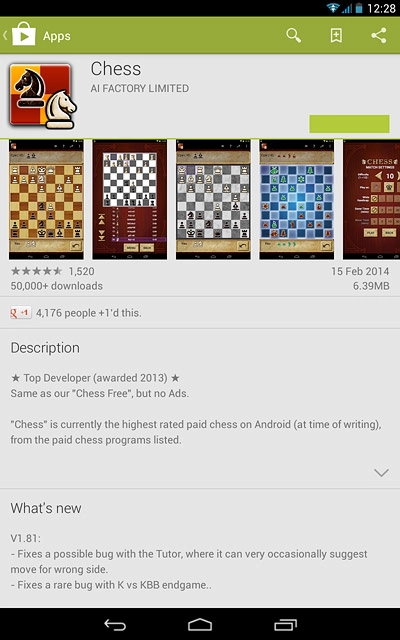 To buy an app:Press the price.