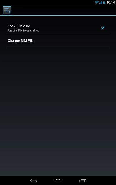 Press the home icon to return to the home screen.