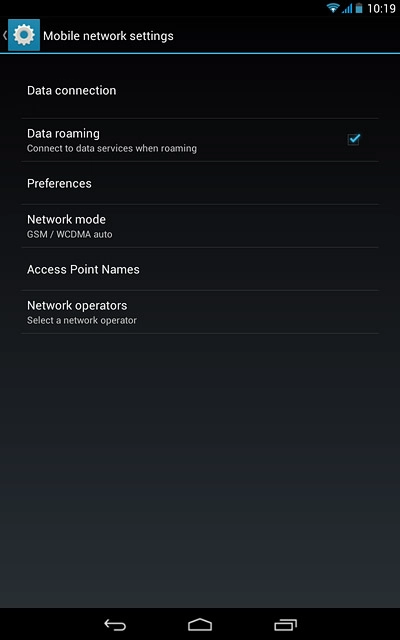 Press the home icon to return to the home screen.