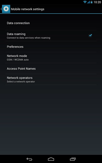 Press the home icon to return to the home screen.