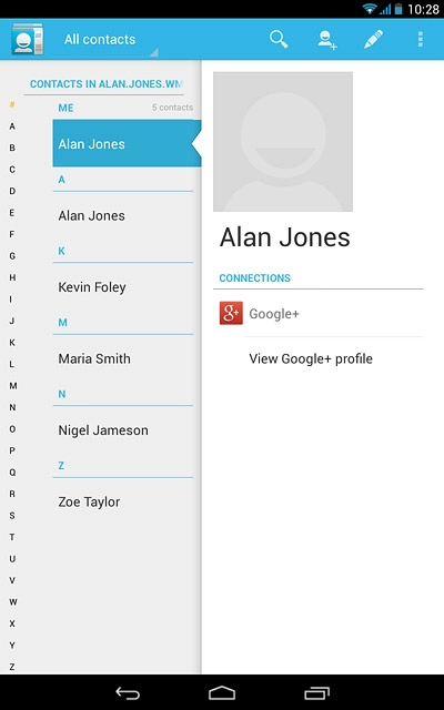 Press the home icon to return to the home screen.
