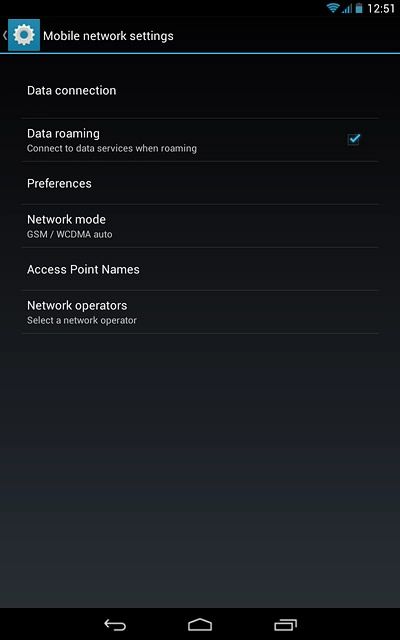 Press the home icon to return to the home screen.