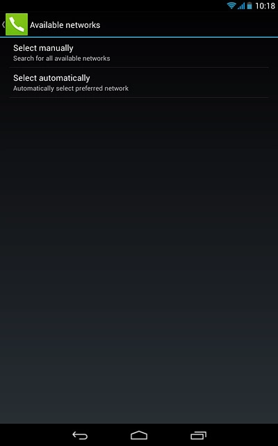 Press Select automatically.