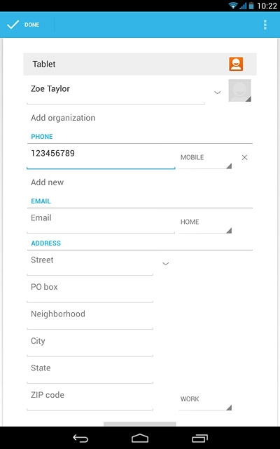 Press the drop down list next to the phone number.