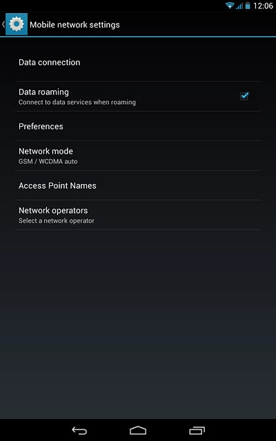 Press Access Point Names.