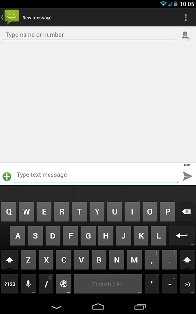 Press the language icon to change writing language.