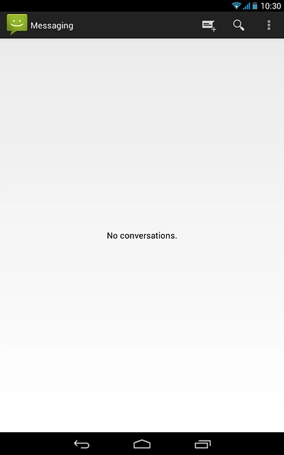 Press the menu icon.