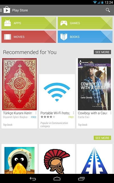 To search by category:Press APPS or GAMES.