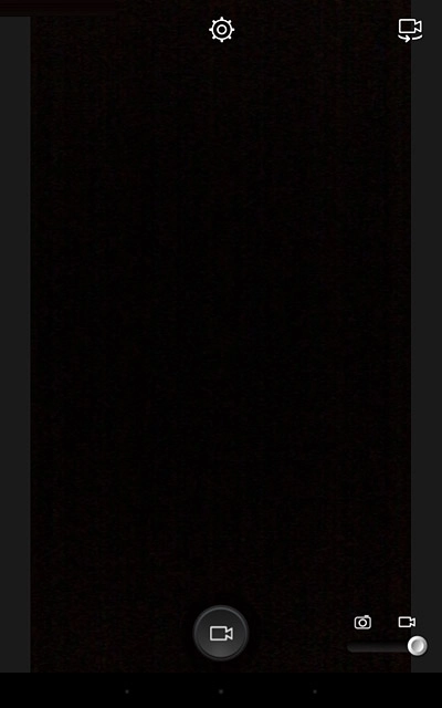 If the video recorder is turned on:Press the camera icon.