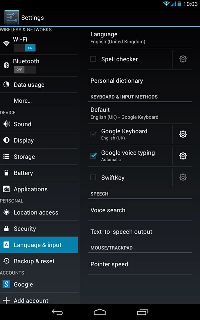 Press SwiftKey until the function is turned off.