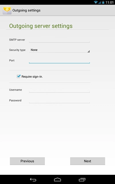 Press the field next to 