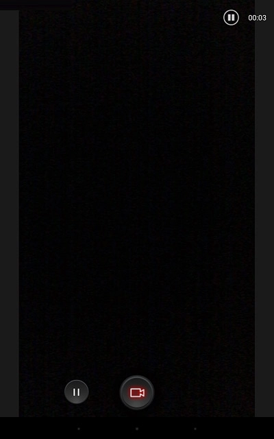 Press the video recorder icon again to stop recording.The video clip is automatically saved.